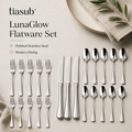tiasub™ LunaGlow Stainless Steel Flatware Set