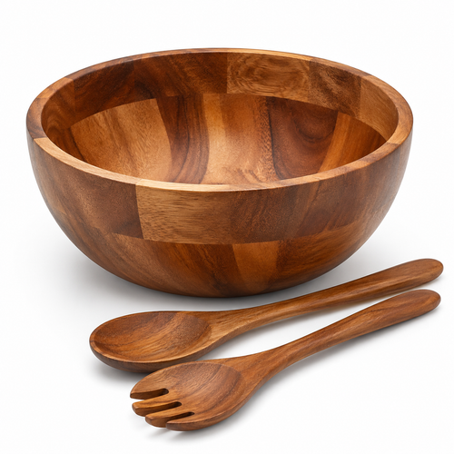 tiasub™ FreshTable Acacia Salad Bowl Set